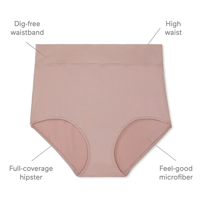 Warners® No Pinching No Problems® DigFree Comfort Waist Microfiber Brief 5738