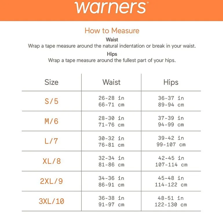 Warners® No Pinching No Problems® DigFree Comfort Waist Microfiber Brief 5738