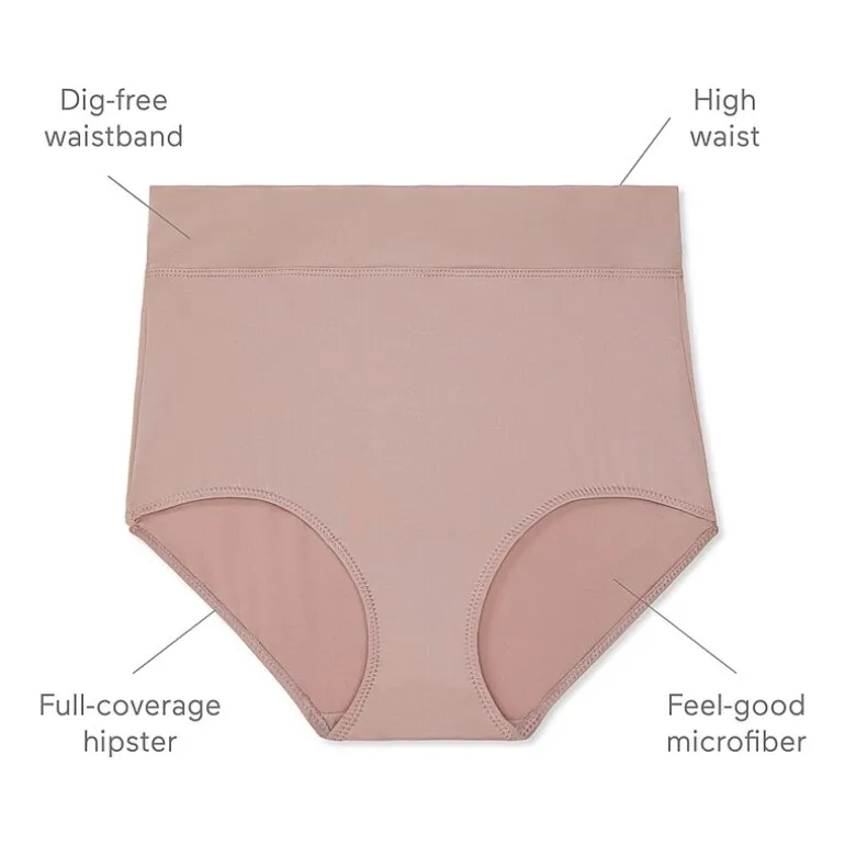 Warners® No Pinching No Problems® DigFree Comfort Waist Microfiber Brief 5738