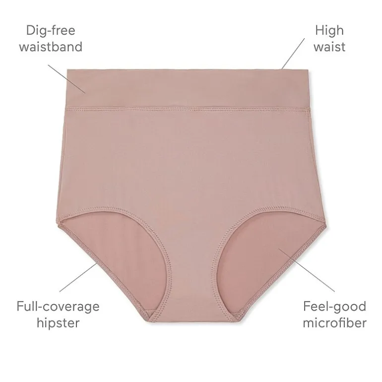 Warners® No Pinching No Problems® DigFree Comfort Waist Microfiber Brief 5738
