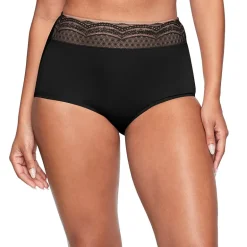 Warners® No Pinching No Problems® Dig-Free Comfort Waist with Lace Microfiber Brief RS7401P