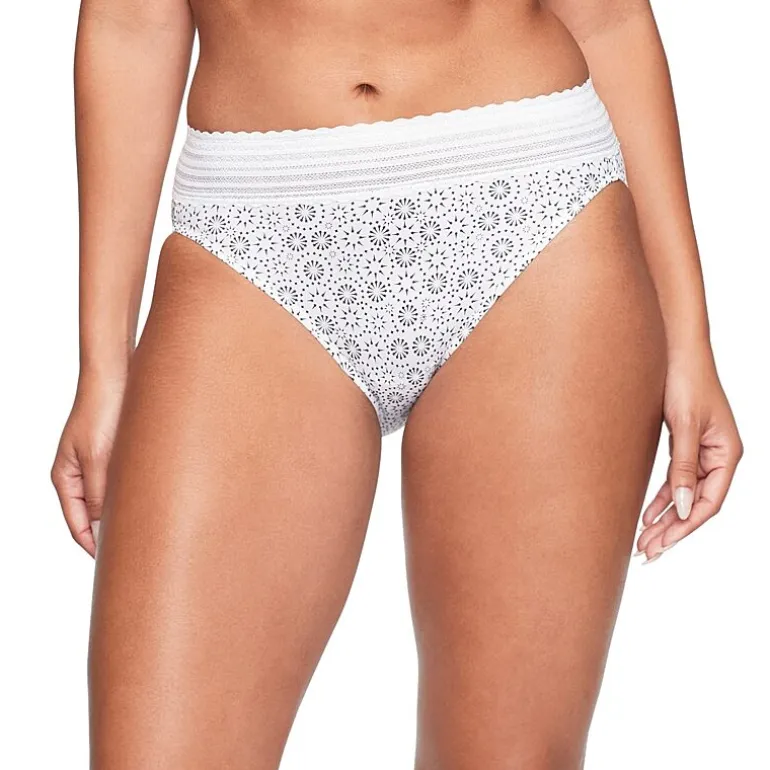 Warners® No Pinching No Problems® DigFree Comfort Waist with Lace Microfiber Hi-Cut 5109J