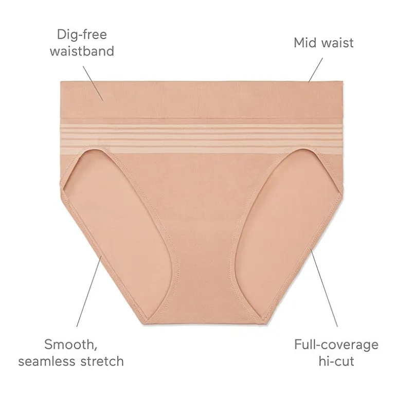 Warners® No Pinching No Problems® DigFree Comfort Waist with Lace Microfiber Hi-Cut 5109J