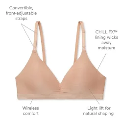 Warners® Play It Cool® Stay Cool and Dry Wireless Lift Comfort Bra RN3281A