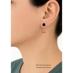 Wear Sierra Unisex Sterling Silver Handmade Stud Earrings