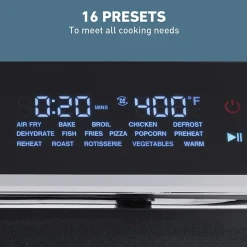 West Bend 15 Qt. Air Fryer Oven with 16 Presets, in Black
