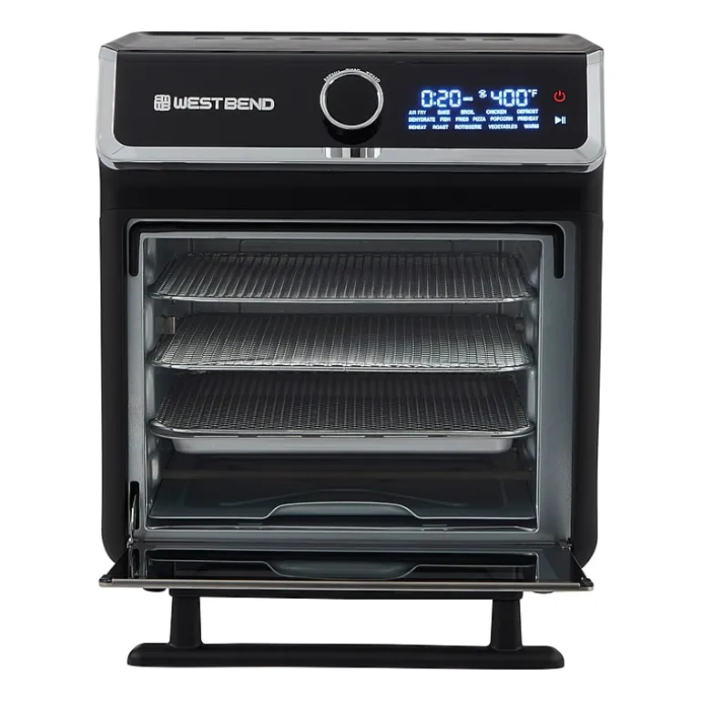 West Bend 15 Qt. Air Fryer Oven with 16 Presets, in Black