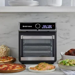 West Bend 15 Qt. Air Fryer Oven with 16 Presets, in Black