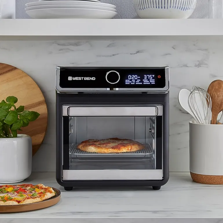 West Bend 15 Qt. Air Fryer Oven with 16 Presets, in Black