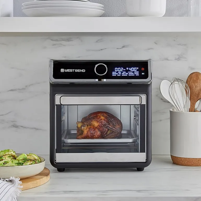 West Bend 15 Qt. Air Fryer Oven with 16 Presets, in Black