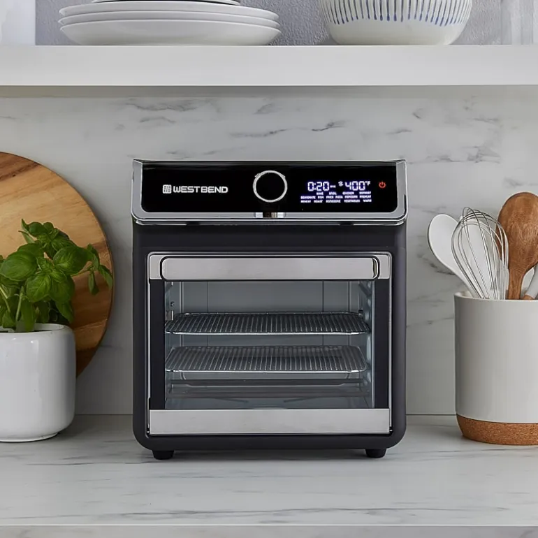 West Bend 15 Qt. Air Fryer Oven with 16 Presets, in Black
