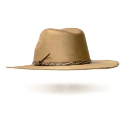 Western Express Pinch Front Flat Brim Fashion Mens Cowboy Hat