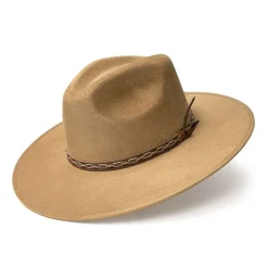 Western Express Pinch Front Flat Brim Fashion Mens Cowboy Hat