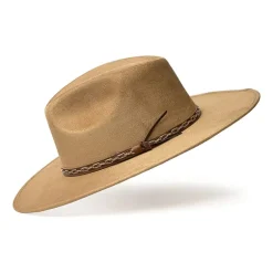 Western Express Pinch Front Flat Brim Fashion Mens Cowboy Hat
