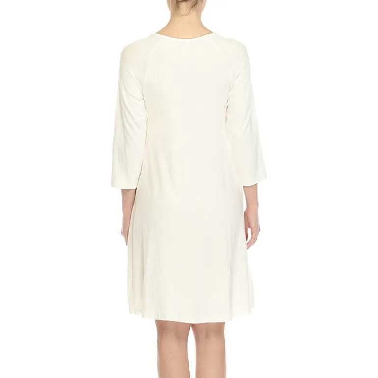 White Mark Womens Maternity 3/4 Sleeve Swing Dresses