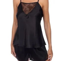 White Mark Womens Square Neck Sleeveless 2-pc. Pajama Set