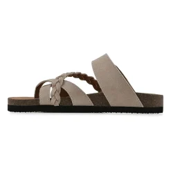 White Mountain Hazy Womens Criss Cross Strap Footbed Sandals