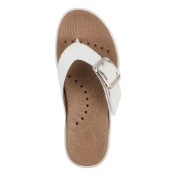 White Mountain Nalla Womens Adjustable Strap Footbed Sandals