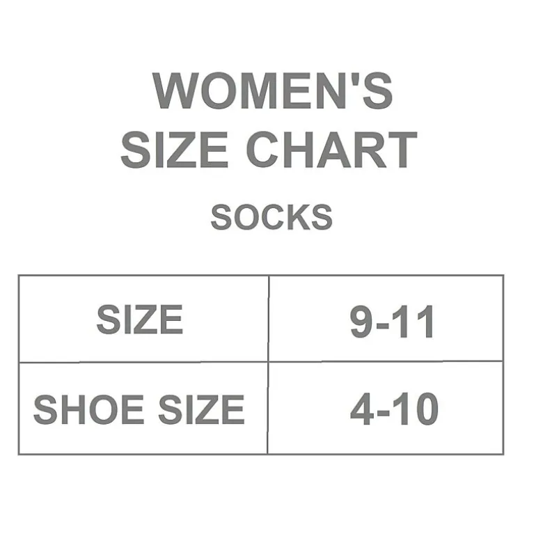 Wicked Womens Multi-Pack 5 Pair Wicked No Show Socks