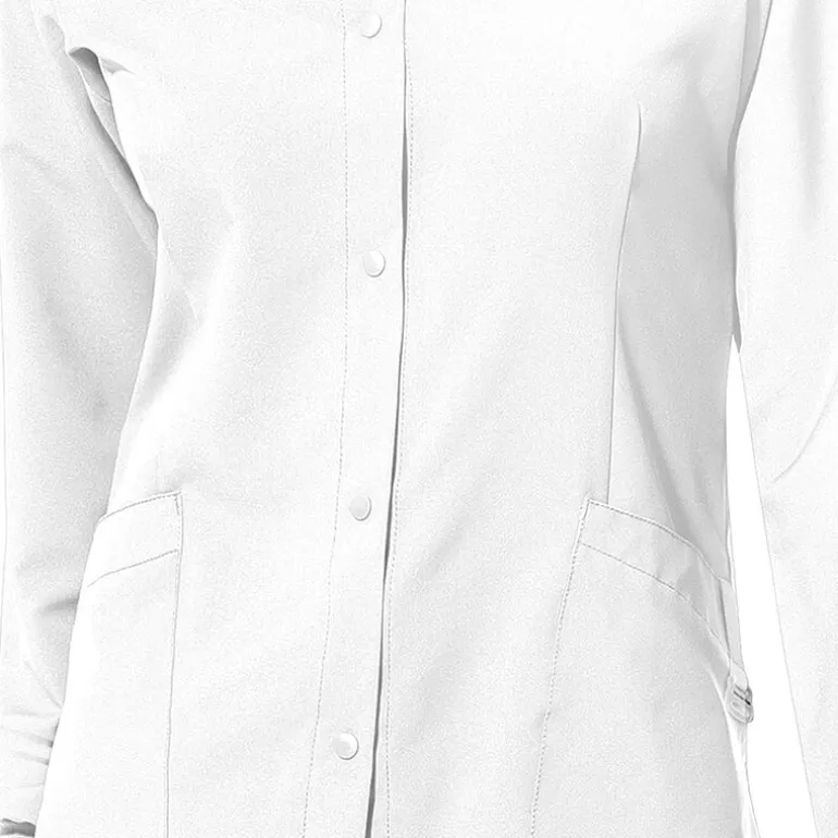 Wink® W123 Crew Neck Warm Up Womens Plus Moisture Wicking Wrinkle Resistant Quick Dry Scrub Jackets