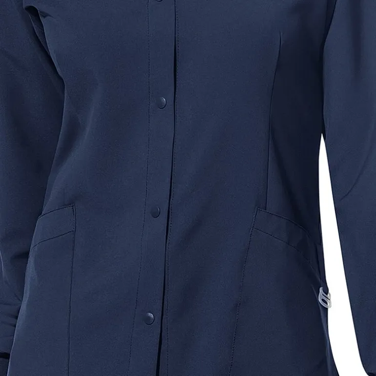 Wink® W123 Crew Neck Warm Up Womens Plus Moisture Wicking Wrinkle Resistant Quick Dry Scrub Jackets