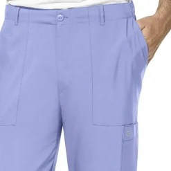 Wink® W123 Flat Front Cargo Pocket Mens Big and Tall Moisture Wicking Wrinkle Resistant Quick Dry Scrub Pant