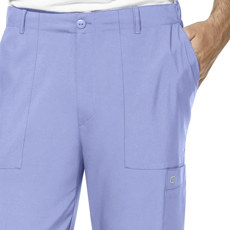Wink® W123 Flat Front Cargo Pocket Mens Big and Tall Moisture Wicking Wrinkle Resistant Quick Dry Scrub Pant