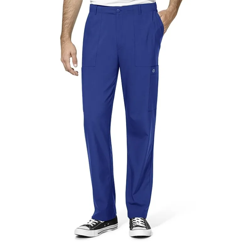 Wink® W123 Flat Front Cargo Pocket Mens Big and Tall Moisture Wicking Wrinkle Resistant Quick Dry Scrub Pant