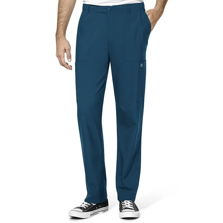 Wink® W123 Flat Front Cargo Pocket Mens Big and Tall Moisture Wicking Wrinkle Resistant Quick Dry Scrub Pant