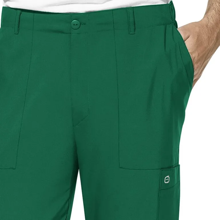 Wink® W123 Flat Front Cargo Pocket Mens Big and Tall Moisture Wicking Wrinkle Resistant Quick Dry Scrub Pant
