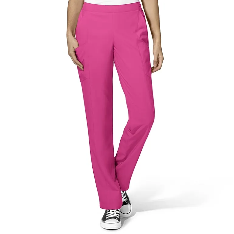 Wink® W123 Flat Front Cargo Womens Petite Moisture Wicking Wrinkle Resistant Quick Dry Scrub Pant