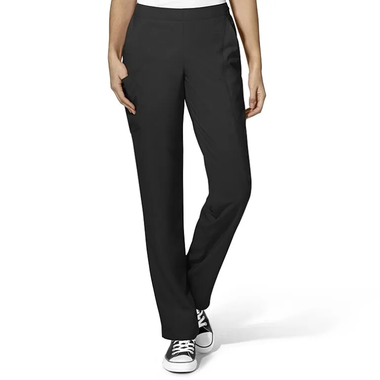 Wink® W123 Flat Front Cargo Womens Petite Moisture Wicking Wrinkle Resistant Quick Dry Scrub Pant