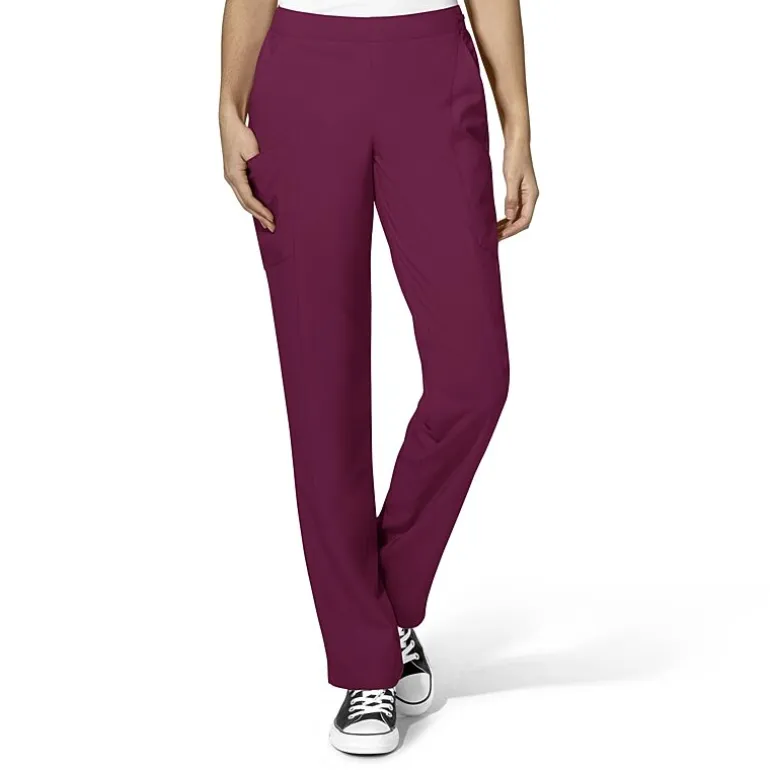 Wink® W123 Flat Front Cargo Womens Petite Moisture Wicking Wrinkle Resistant Quick Dry Scrub Pant