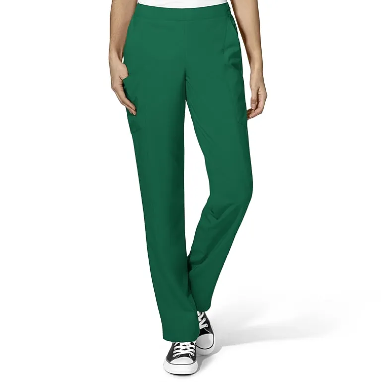 Wink® W123 Flat Front Cargo Womens Petite Moisture Wicking Wrinkle Resistant Quick Dry Scrub Pant