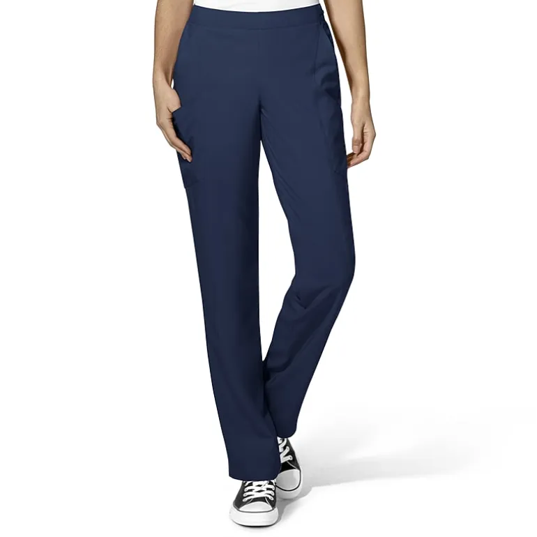 Wink® W123 Flat Front Cargo Womens Petite Moisture Wicking Wrinkle Resistant Quick Dry Scrub Pant