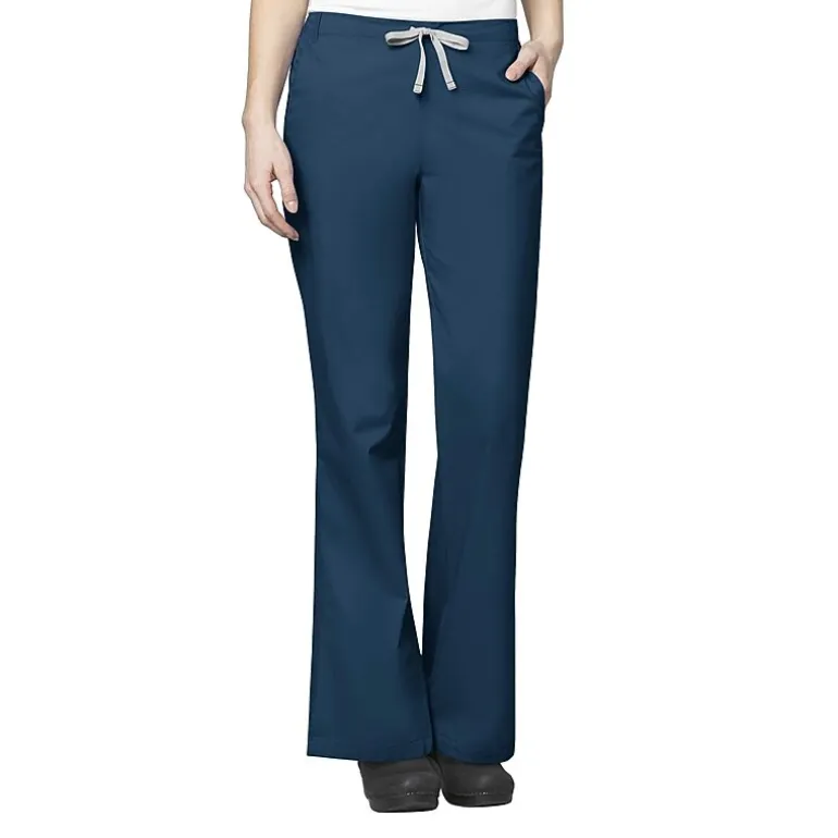 Wink® Wonderwork 502 Flare Womens Petite Tag Free Scrub Pant