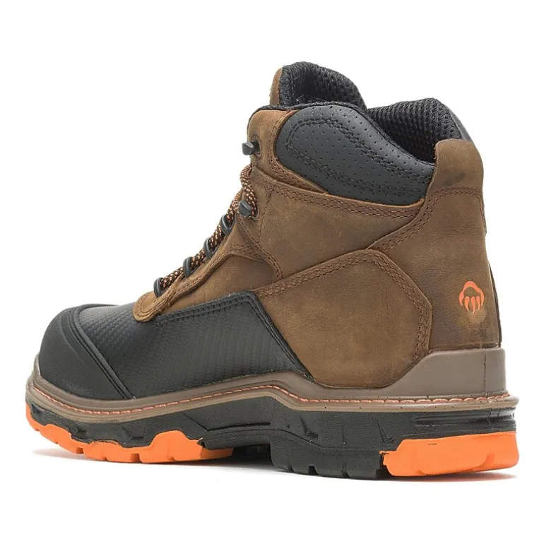 Wolverine Mens Overpass Waterproof Flat Heel Work Boots