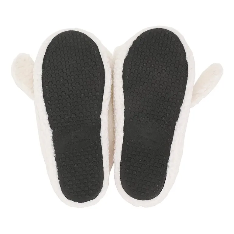 Womens Cinnamoroll Faux Fur Trim Slip-On Slippers