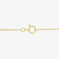 Womens 1 CT. Lab Grown White Diamond 10K Gold 18 Inch Princess Pendant Necklace