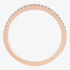 Womens 1/5 CT. Natural White Diamond 10K Gold Anniversary Wedding Band