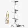 Womens 1/4 CT. T.W. Natural White Diamond 14K Gold 14.4mm Hoop Earrings