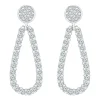 Womens 3/4 CT. T.W. Natural White Diamond 10K Gold Drop Earrings