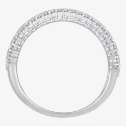 Womens 1 CT. T.W. Natural White Diamond 10K Gold Anniversary Wedding Band