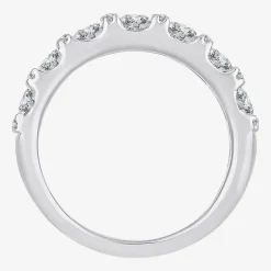 Womens 2 CT. T.W. Natural White Diamond 10K Gold Anniversary Wedding Band