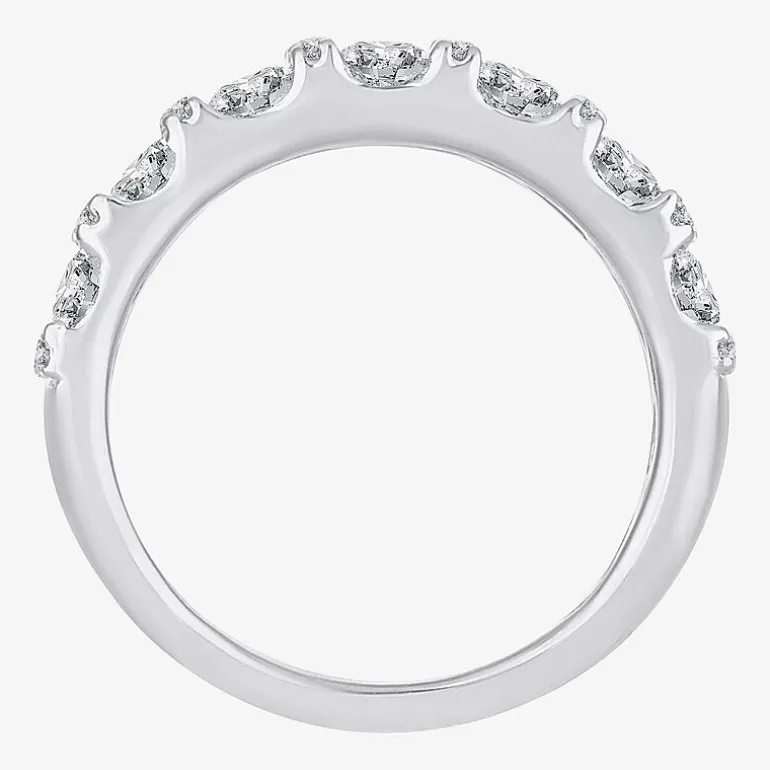 Womens 2 CT. T.W. Natural White Diamond 10K Gold Anniversary Wedding Band