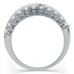 Womens 2 CT. T.W. Natural White Diamond 10K Gold Anniversary Band