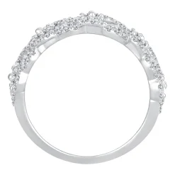 Womens 1 3/4 CT. T.W. Natural White Diamond 10K Gold Anniversary Band