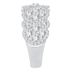 Womens 1 3/4 CT. T.W. Natural White Diamond 10K Gold Anniversary Band