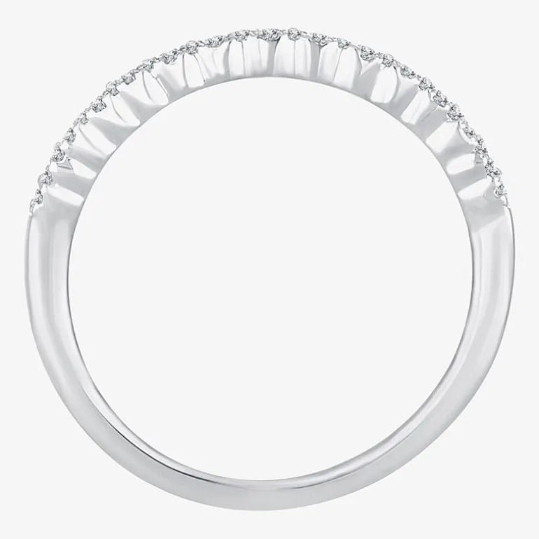 Womens 1/2 CT. T.W. Natural White Diamond 10K Gold Anniversary Wedding Band