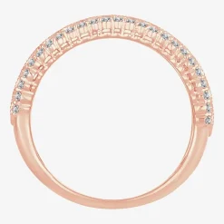 Womens 1 CT. T.W. Natural White Diamond 10K Gold Anniversary Band